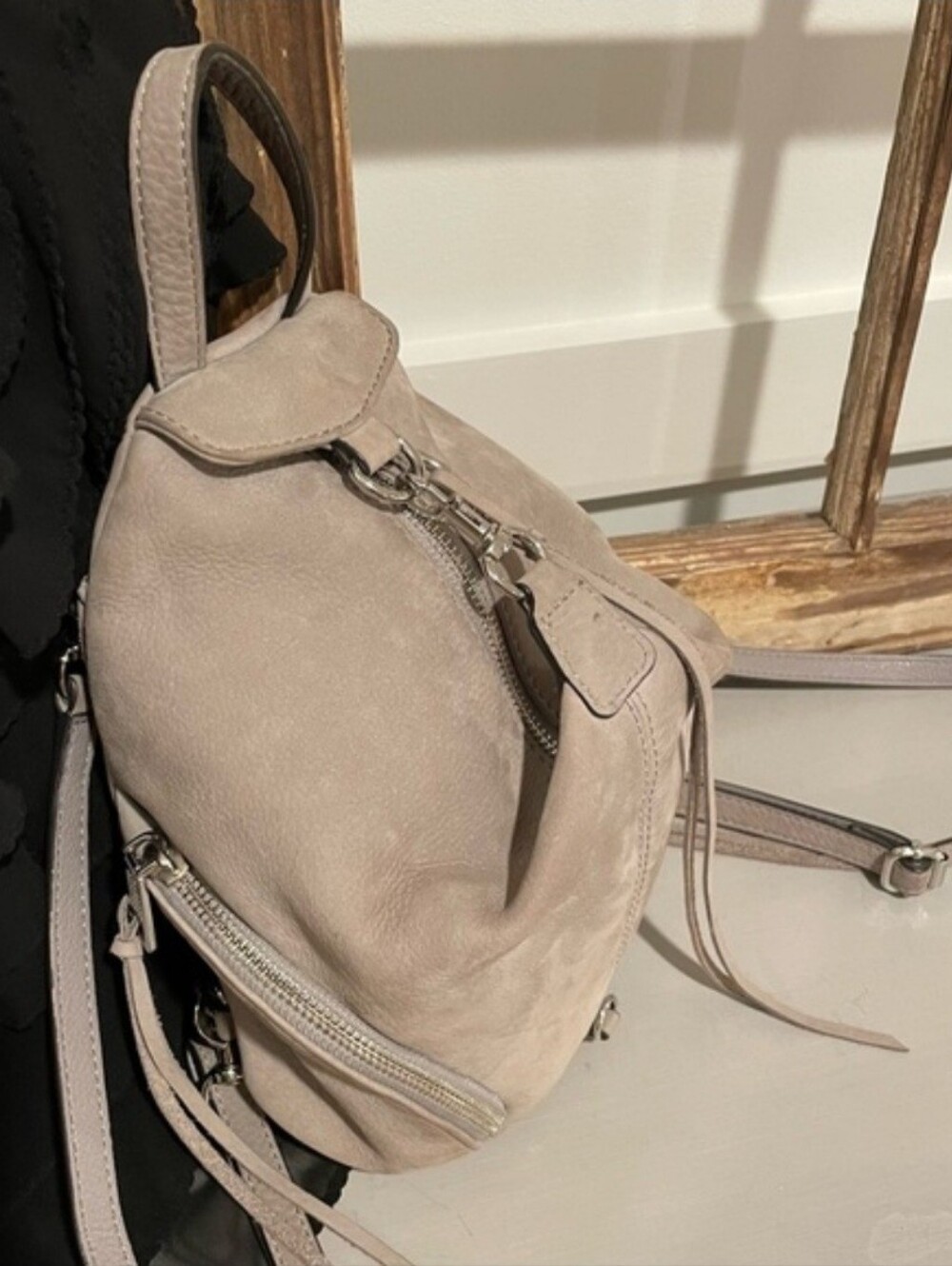 Rebecca Minkoff Suede Mini Backpack/crossbody